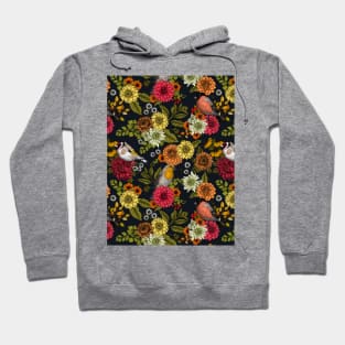 Garden birds and flowers 3 Hoodie